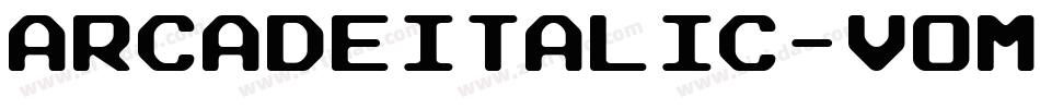 ArcadeItalic-vomD字体转换