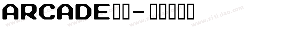 arcade字体字体转换
