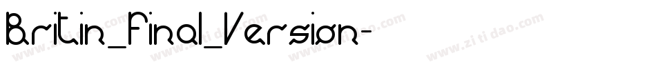 Britin_Final_Version字体转换
