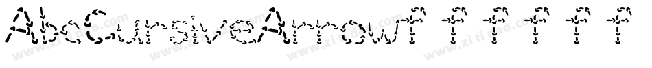 AbcCursiveArrow字体转换