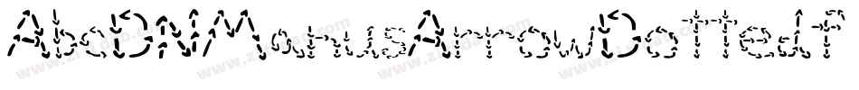 AbcDNManusArrowDotted字体转换