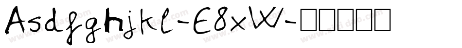 Asdfghjkl-E8xW字体转换