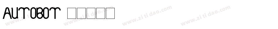 AUTOBOT字体转换