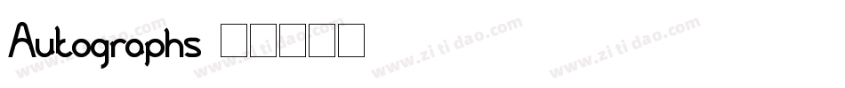 Autographs字体转换