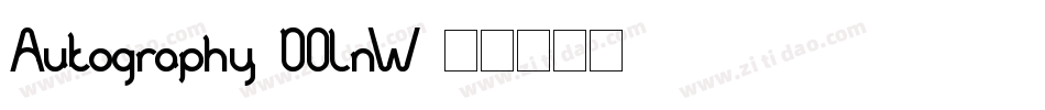 Autography-DOLnW字体转换
