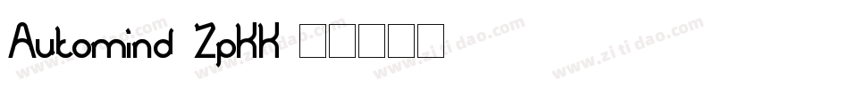 Automind-ZpKK字体转换