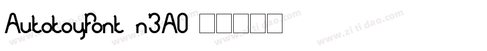 AutotoyFont-n3AO字体转换