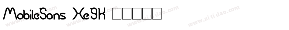 MobileSans-Xe9K字体转换