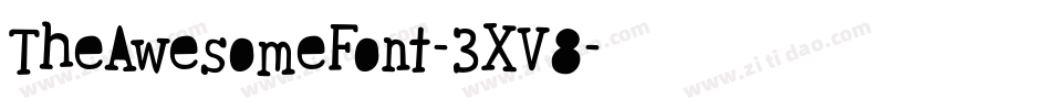 TheAwesomeFont-3XV8字体转换