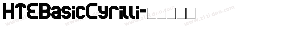 HTEBasicCyrilli字体转换