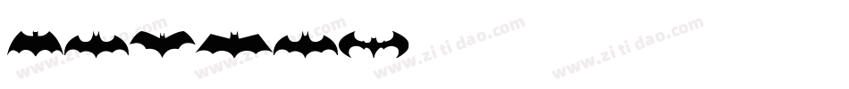 BATMAN字体转换