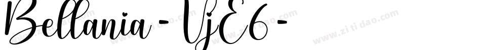 Bellania-VjE6字体转换