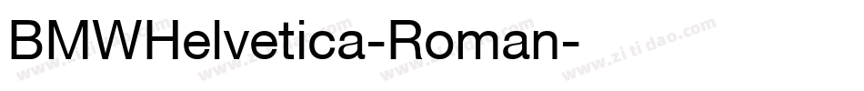 BMWHelvetica-Roman字体转换