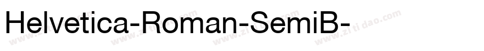 Helvetica-Roman-SemiB字体转换
