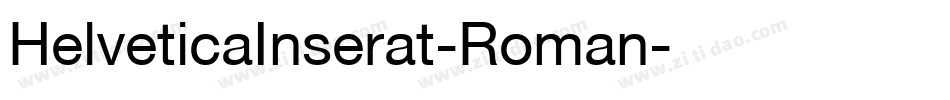 HelveticaInserat-Roman字体转换
