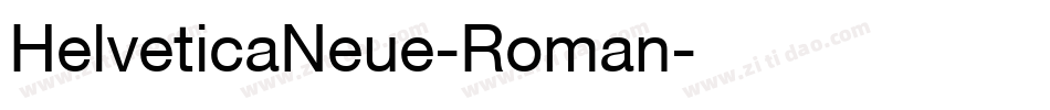 HelveticaNeue-Roman字体转换