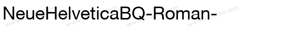 NeueHelveticaBQ-Roman字体转换