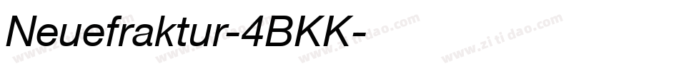 Neuefraktur-4BKK字体转换