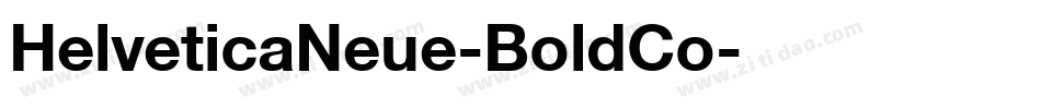 HelveticaNeue-BoldCo字体转换