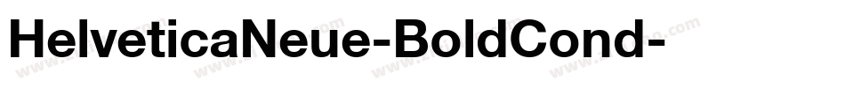 HelveticaNeue-BoldCond字体转换