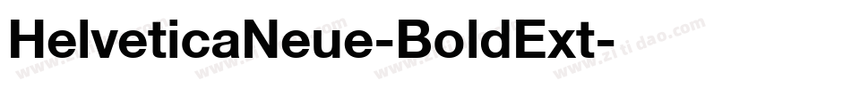 HelveticaNeue-BoldExt字体转换