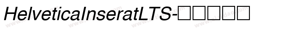 HelveticaInseratLTS字体转换
