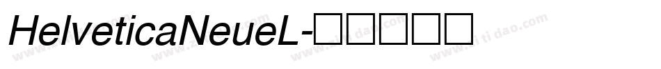 HelveticaNeueL字体转换