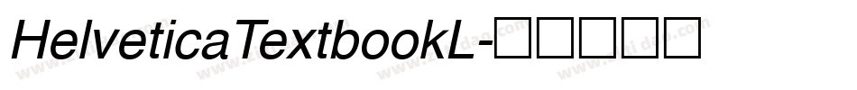 HelveticaTextbookL字体转换