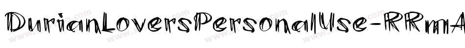 DurianLoversPersonalUse-RRmA字体转换