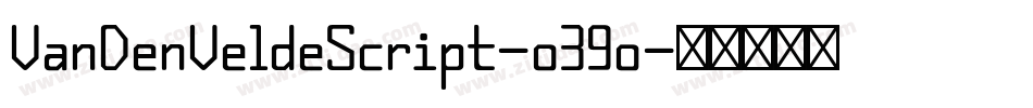 VanDenVeldeScript-o39o字体转换
