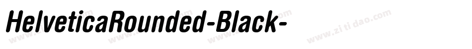 HelveticaRounded-Black字体转换