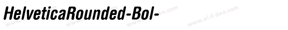 HelveticaRounded-Bol字体转换