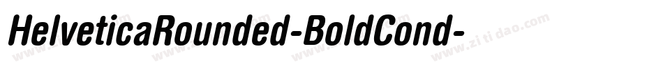 HelveticaRounded-BoldCond字体转换