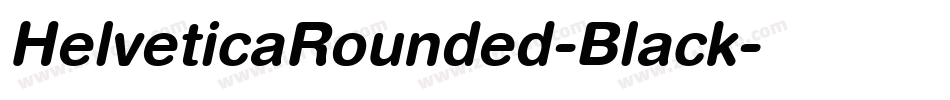 HelveticaRounded-Black字体转换