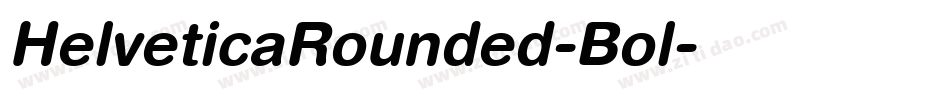 HelveticaRounded-Bol字体转换