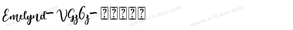 Emelynd-VGz6z字体转换