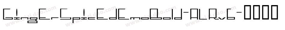 GingerSpicedemoBold-ALRv6字体转换