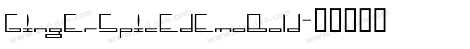 GingerSpicedemoBold字体转换