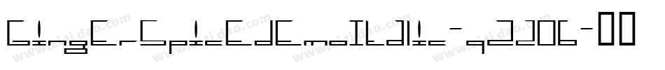 GingerSpicedemoItalic-qZ2O6字体转换
