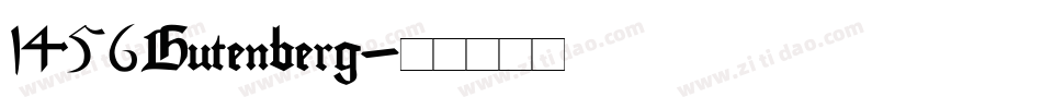 1456Gutenberg字体转换