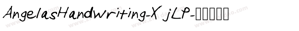 AngelasHandwriting-XjLP字体转换