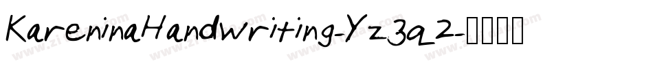 KareninaHandwriting-Yz3q2字体转换