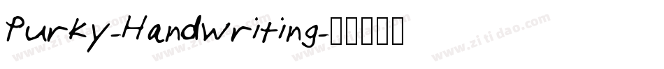 Purky-Handwriting字体转换