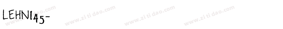 LEHN145字体转换