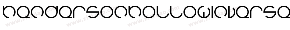 HendersonHollowInverse-2VgX字体转换