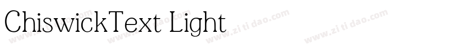 ChiswickText-Light字体转换