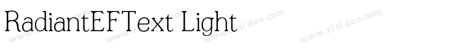 RadiantEFText-Light字体转换