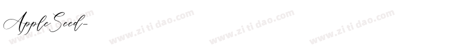AppleSeed字体转换