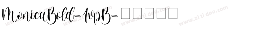 MonicaBold-1vpB字体转换