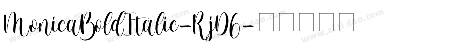 MonicaBoldItalic-RjD6字体转换